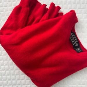 100% cashmere Pure Vibrant Red Sweater